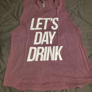 Let's Day Drink Womens Muscle Tank XXL